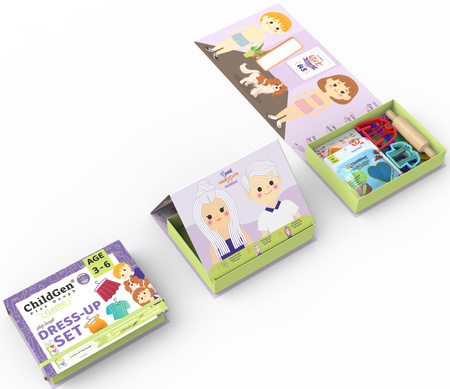 ChildGen, Zestaw kreatywny MODA - ubieranki i fryzury, 100% naturalna ciastolina i akcesoria