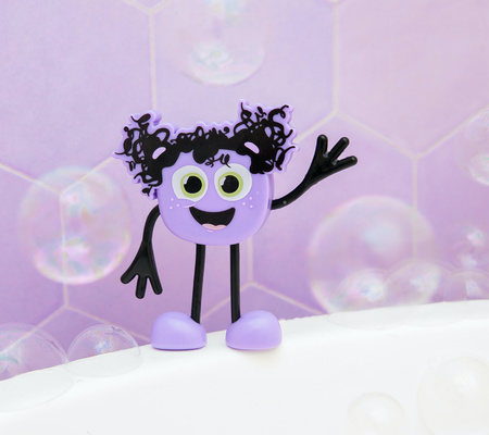 Glo Pals, Postać do kąpieli Lumi - zestaw z dwiema kostkami sensorycznymi świecącymi w wodzie