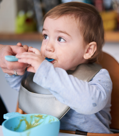 Nana's Manners BLUE Miska silikonowa z przyssawką i uchwytem
