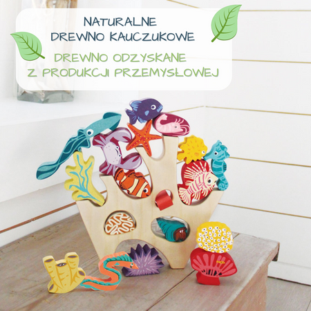 Drewniana gra zręcznościowa - Mieszkańcy rafy, Tender Leaf Toys
